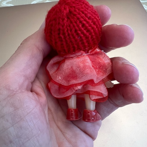 Elf red mini baby doll red dress shelf gem toy - Picture 2 of 6